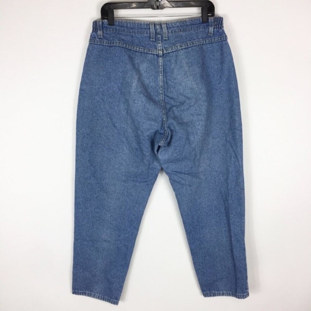 Lee Jeans Women's Size 16 Petite Vintage Medium Wash MOM Style High Waist Rise